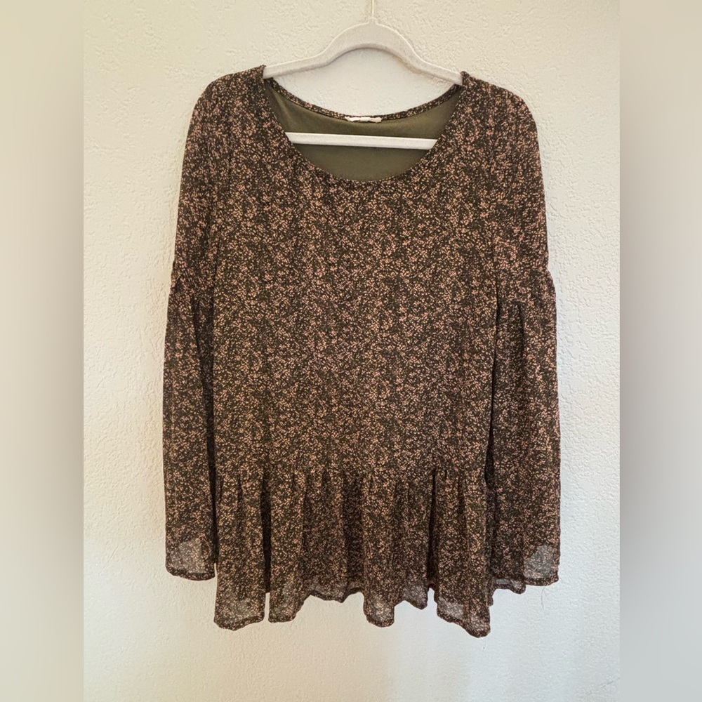 Easel ruffle mini dress
